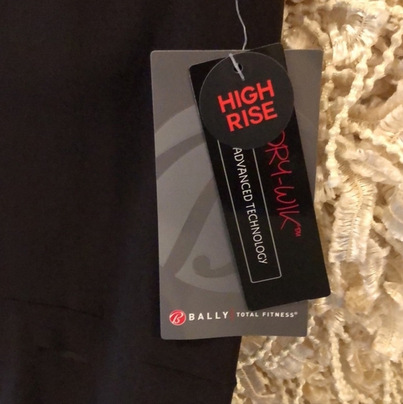 🌕 NWT Bally Total Fitness Small Brown Leggings - Picture 4 of 6